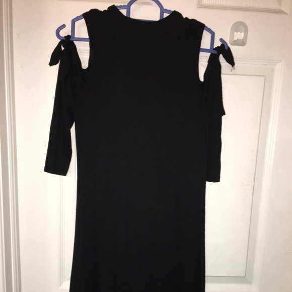 Aerie Black Tie Shoulder Dress - Picture 10 of 12